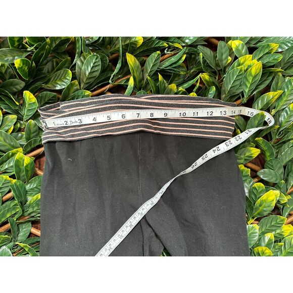 y2k Victoria's Secret Fold Over Top Black Leggings Size Small - Picture 6 of 9